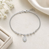 Virgin Mary Medal Bead Bracelet