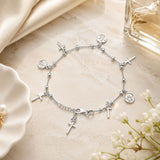 Cross Rosary Bracelet