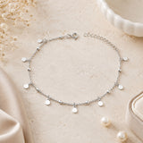 Adjustable Disc Charm Bead Bracelet 