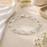 Oval Paperclip Link Bracelet