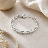 Oval Cable Link Chain Bracelet