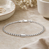 Italian Box Chain Bar Bracelet