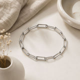 Paperclip Link Chain Bracelet