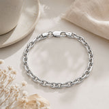 Oval Cable Link Chain Bracelet