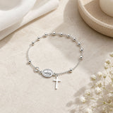 Rosary Cross Bracelet 