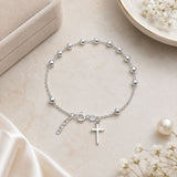 Rosary Cross Bracelet 