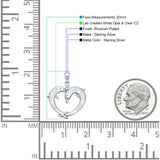 Dolphin Heart Pendant