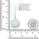 Swirl Round Pendant