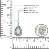 Teardrop Filigree Pendant
