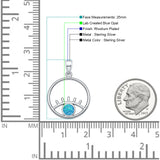 Evil Eye Round Pendant