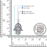 Filigree Hamsa Hand Pendant