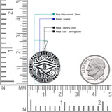 Eye of Horus Round Pendant