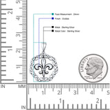 Fleur de Lis Celtic Knot Pendant