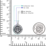 Anchor & Compass Pendant