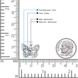 Celtic Knot Butterfly Pendant
