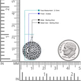 Zodiac Sun Moon Celestial Pendant