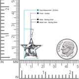 Snake Moon & Star Pendant