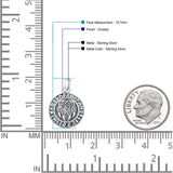  Aztec Bear Paw Runes Pendant