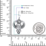 Scarab & Eye of Horus Pendant