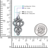  Twisted Snake Pendant