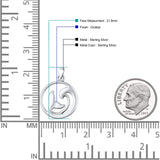  Whale Tail & Wave Pendant