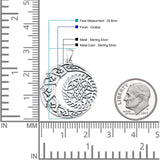  Celtic Moon Fish Pendant