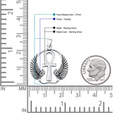  Ankh & Wings Pendant