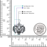  Tiger Head Pendant