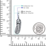  Feather & Bird Pendant