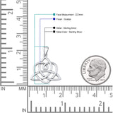  Triquetra & Heart Pendant