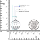  Evil Eye, Sun & Water Pendant