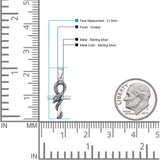  Cross & Snake Pendant