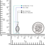 Ichthys Fish Cross Pendant