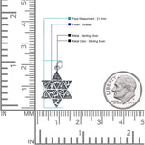 Tribes of Israel Star of David Pendant