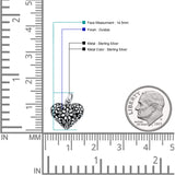 Floral Heart Pendant