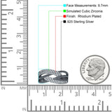 Crossover Ring Stackable Band