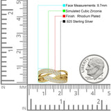 Crossover Ring Stackable Band