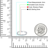 Half Eternity CZ Band