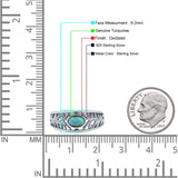 Oval Turquoise Filigree Ring