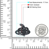 Oxidized Snake Ring