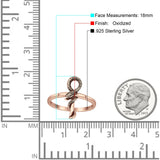 Oxidized Snake Ring