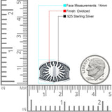 Oxidized Sunbeam Band Sun Ring