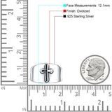 Wide Cross Ring