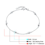 Multi Bead Station Chain Bracelet 
