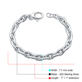 Oval Cable Link Chain Bracelet