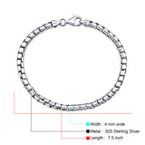 Italian Box Link Chain Bracelet