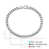 Italian Box Link Chain Bracelet
