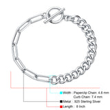 Paperclip Curb Link Bracelet