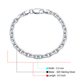 Oval Cable Link Chain Bracelet