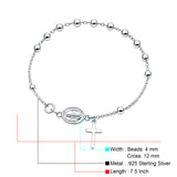Rosary Cross Bracelet 